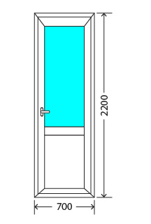 Балконный блок: дверь KBE Эталон 58 Электрогорск