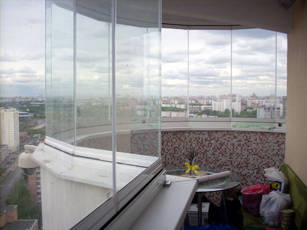 Остекление балконов: эркерных, круглых, закругленных Электрогорск