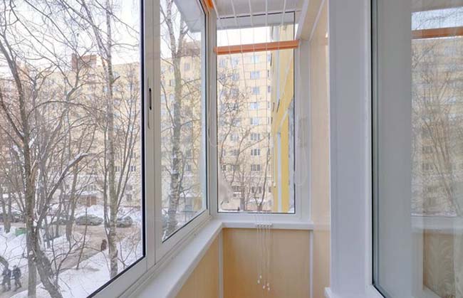 Зимнее остекление лоджии и балкона зимой Электрогорск