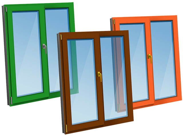 Цветные пластиковые окна - коричневые, серые по доступной цене фото Электрогорск
